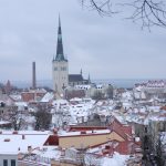 【エストニア・タリン/ 女一人旅】街を見下ろせる展望台的な場所(2018年2月)